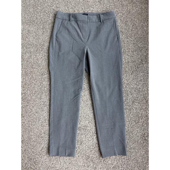 J.Crew Pants - J.Crew Ruby Crop Pant Womens 10 Grey Slim Leg Stretch Career Trousers